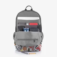 XD Design Bobby Soft 15.6'' Inç Suya Dayanıklı Hırsızlık Önleyici Usb Girişli Körüklü Sırt Çantası Mavi